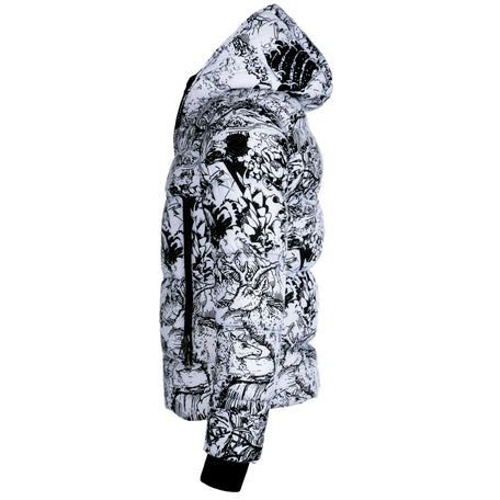 "THE BONUCCI" JACKET WHITE/BLACK