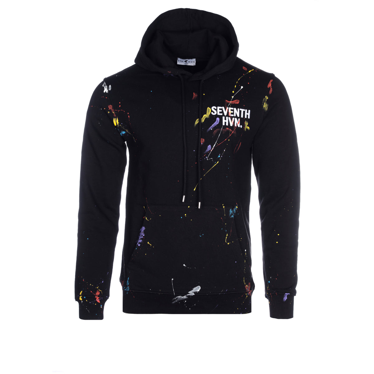 Black and white paint splatter hoodie hotsell