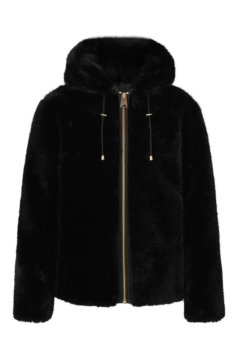 7TH HVN JUDE FAUX FUR LONG SLEEVE JACKET