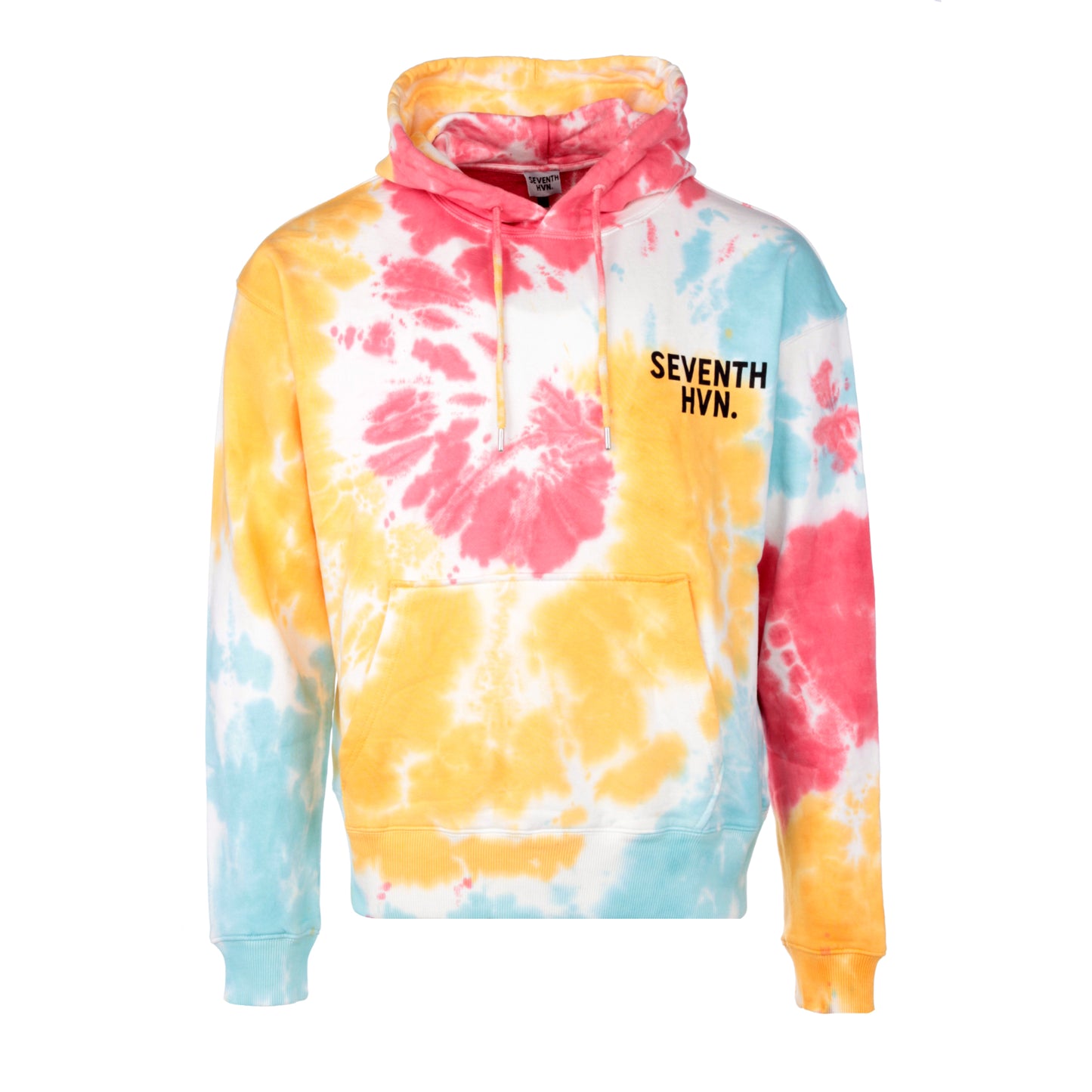MULTI COLOUR FADED TIE DYE HOODIE