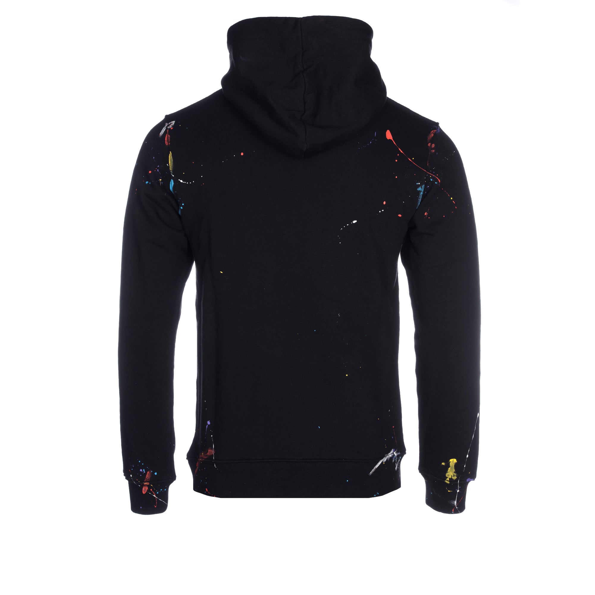 BLACK PAINT SPLATTER HOODIE