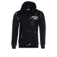 BLACK PAINT SPLATTER HOODIE