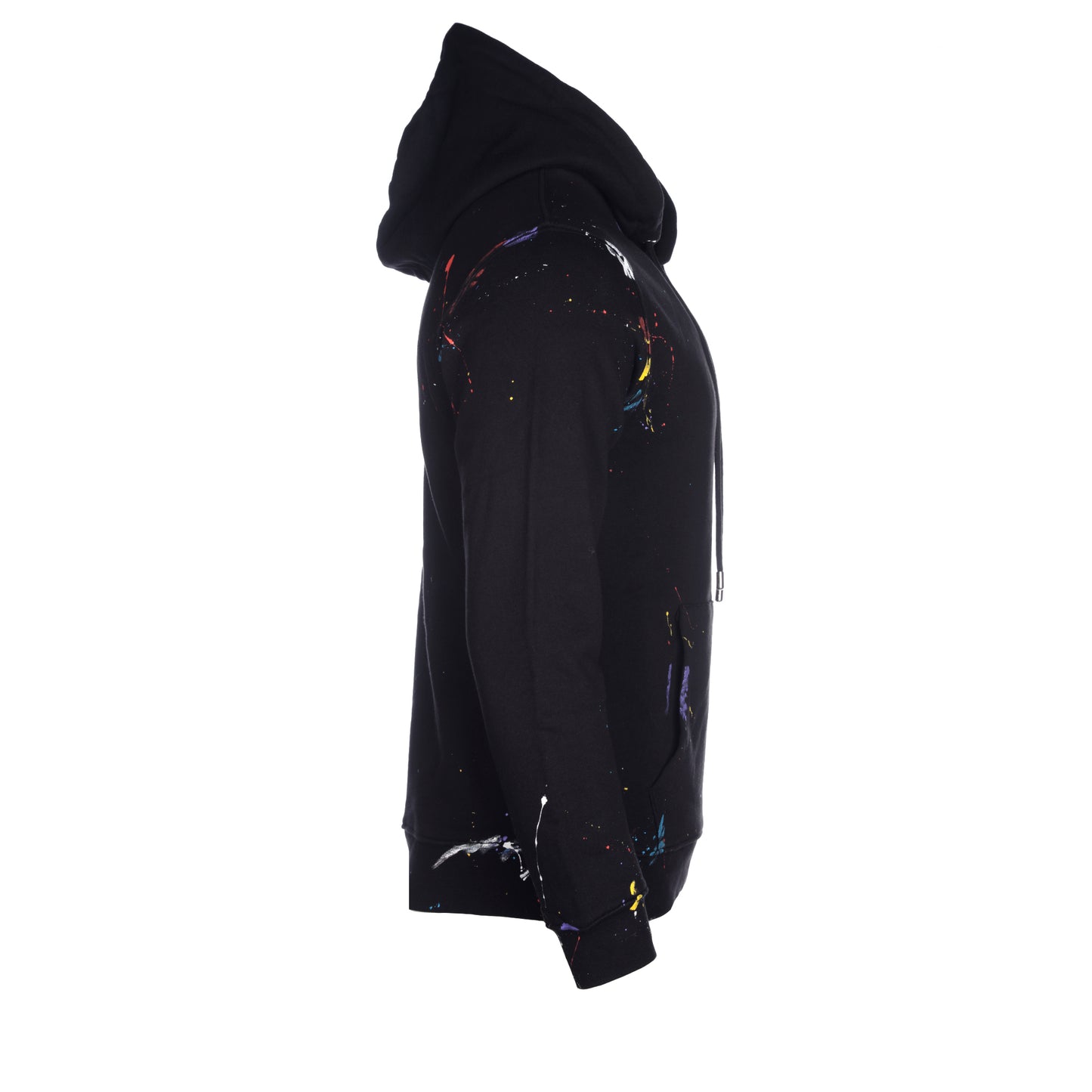 BLACK PAINT SPLATTER HOODIE