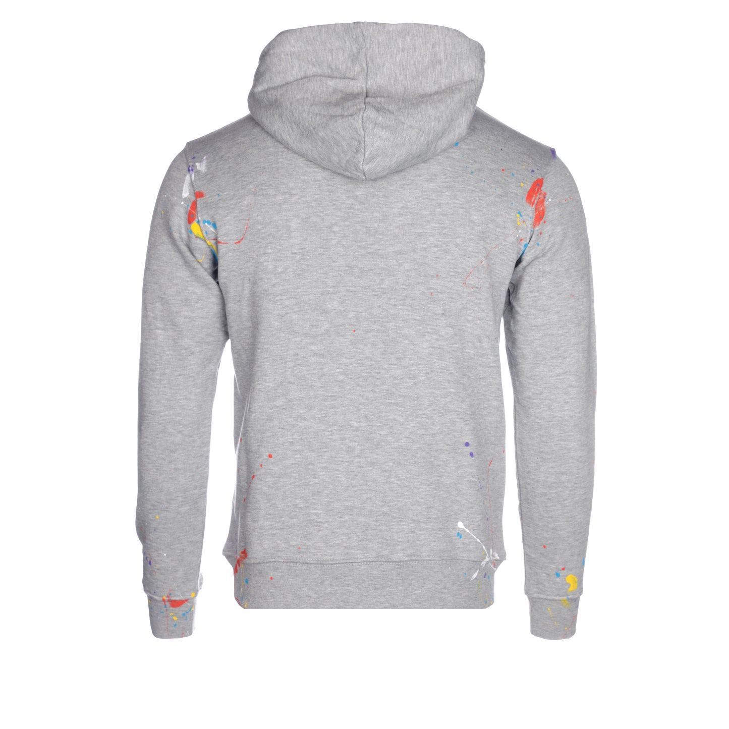 GREY PAINT SPLATTER HOODIE