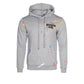 GREY PAINT SPLATTER HOODIE